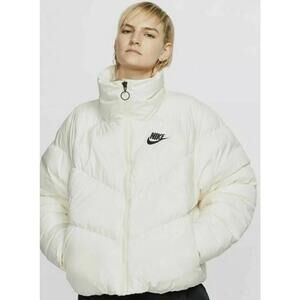 Nike Sportswear Puffer Jacket, Women's XL, Ivory, NWT